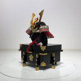 【O-014-K】Red thread laced fur pull two-piece cuirass armor (helmet only)：赤糸毛引威二枚胴（兜のみ）