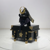 【O-031-K】Kashidori thread laced two-piece cuirass armor (helmet only)：樫鳥糸威二枚胴具足（兜のみ）