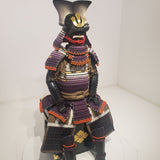 【O-011】Large Plate Purple Gradation Laced Haramaki Armor (Ninotani Helmet)：本大札紫裾濃威腹巻鎧（二之谷兜）