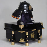 【O-049-K】Black Thread Laced Black Matte Finish Riveted Two-piece Dou Armor (Helmet Only) (Gensei)：黒糸威黒艶消鋲綴二枚胴具足（兜のみ）（厳星）