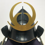 【O-031】Navy Blue Laced Chest-Covering Two-Piece Cuirass Armor：樫鳥糸威二枚胴具足
