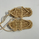 [B-095] Straw sandals 18cm