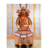 【O-007】Gold Small Plate Various Color Thread Laced Single-Shoulder Cuirass Armor：金小札色々糸威片脱胴具足