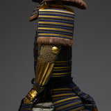 【O-020】Navy Blue Thread Laced Sewn-Extended Two-Piece Cuirass Armor：紺糸縫延二枚胴具足