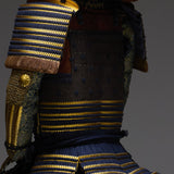 【O-020】Navy Blue Thread Laced Sewn-Extended Two-Piece Cuirass Armor：紺糸縫延二枚胴具足
