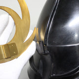 【O-023-K】Woodpecker thread laced vertical joined two-piece cuirass armor (helmet only)： 啄木糸威縦矧二枚胴（兜のみ）