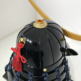 【O-074】Deep navy blue thread laced cloud and dragon two-piece cuirass armor：濃紺糸威雲龍二枚胴具足