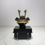 【O-024-K】Deep navy blue thread laced Buddha two-piece cuirass armor (helmet only)：紺糸威仏ニ枚胴（兜のみ）