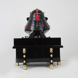 【O-055-K】Navy and Red Thread Laced Munetori Black Barrel-shaped Two-piece Dou Armor (Juunikoma) (Helmet Only)：紺赤糸威胸取黒桶側二枚胴具足（十二間）（兜のみ）