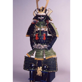 【O-027】Mugwort-Colored Thread Laced Diamond Stitch Two-Piece Cuirass Armor：蓬糸威菱綴二枚胴具足