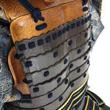 【O-020】Navy Blue Thread Laced Sewn-Extended Two-Piece Cuirass Armor：紺糸縫延二枚胴具足
