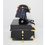 【O-074-K】Deep navy blue thread laced cloud dragon two-piece cuirass armor (helmet only)：濃紺糸威雲龍二枚胴具足（兜のみ）