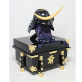 【O-074-K】Deep navy blue thread laced cloud dragon two-piece cuirass armor (helmet only)：濃紺糸威雲龍二枚胴具足（兜のみ）