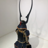 【O-029】Dark Navy Blue Thread Laced Gold Kara Two-Piece Cuirass Armor：濃紺糸威金唐二枚胴具足