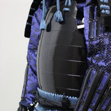 【O-063】Dark Blue Thread Laced Black Barrel Shoulder Guards Two-Piece Cuirass Armor：紺糸威黒桶側二枚胴具足