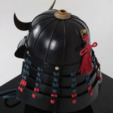 【O-055-K】Navy and Red Thread Laced Munetori Black Barrel-shaped Two-piece Dou Armor (Juunikoma) (Helmet Only)：紺赤糸威胸取黒桶側二枚胴具足（十二間）（兜のみ）