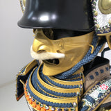 【O-032】Navy Blue Laced Chest-Covering Two-Piece Cuirass Armor：紺糸威胸取二枚胴具足