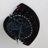 【O-055-K】Navy and Red Thread Laced Munetori Black Barrel-shaped Two-piece Dou Armor (Juunikoma) (Helmet Only)：紺赤糸威胸取黒桶側二枚胴具足（十二間）（兜のみ）