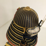 【O-020】Navy Blue Thread Laced Sewn-Extended Two-Piece Cuirass Armor：紺糸縫延二枚胴具足