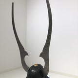 【O-029】Dark Navy Blue Thread Laced Gold Kara Two-Piece Cuirass Armor：濃紺糸威金唐二枚胴具足