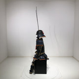 【O-029】Dark Navy Blue Thread Laced Gold Kara Two-Piece Cuirass Armor：濃紺糸威金唐二枚胴具足
