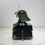【O-019-K】Ancient yomogi thread laced small plate two-piece cuirass armor (helmet only)：古代蓬糸威小札二枚胴（兜のみ）