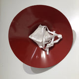 [A-027-1] Red Triangular War Hat (Jingasa)
