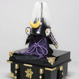 【O-039-K】Wisteria white thread laced raised fur two-piece cuirass armor (helmet only)：藤白糸威毛立二枚胴具足（兜のみ）