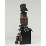【O-041】Dark Navy Blue Thread Laced Riveted Two-Piece Cuirass Armor：濃紺糸威鋲綴二枚胴具足