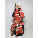 【O-038】Red Thread Laced Large Sleeved Red Two-Piece Cuirass Armor：赤糸威大袖赤二枚胴具足