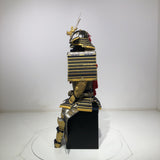 【O-024】Dark blue thread laced Buddha-style two-piece cuirass armor：紺糸威仏ニ枚胴具足