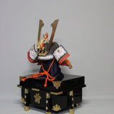 【O-004-K】Gold small plate laced otamada two-piece cuirass armor (helmet only)：金小札沢潟威二枚胴（兜のみ）