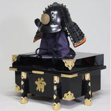 【O-049-K】Black Thread Laced Black Matte Finish Riveted Two-piece Dou Armor (Helmet Only) (Gensei)：黒糸威黒艶消鋲綴二枚胴具足（兜のみ）（厳星）