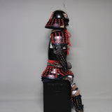 【O-048】Red Thread Laced Iyo Sugake Style Two-Piece Cuirass Armor (Matte Lacquer Finish)：赤糸威伊予素懸二枚胴具足　(艶消塗)