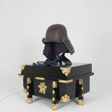 【O-053-K】Navy Blue Thread Laced Iron Rusted Kasa Riveted Two-piece Dou Armor (Atamagata) (Helmet Only)：紺糸威鉄錆笠鋲二枚胴具足（頭形）（兜のみ）