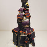 【O-011】Large Plate Purple Gradation Laced Haramaki Armor (Ninotani Helmet)：本大札紫裾濃威腹巻鎧（二之谷兜）