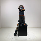 【O-045】Navy Blue Thread Laced Rusted Iron Riveted Two-Piece Cuirass Armor：紺糸威鉄錆鋲綴二枚胴具足