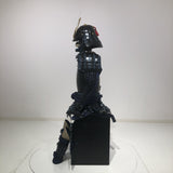 【O-058】Navy Blue Thread Laced Black Okegawa Two-Piece Cuirass Armor with Kuwagata Crest：紺糸威黒桶側二枚胴具足（鍬形）