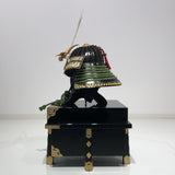 【O-027-K】Yomogi thread laced diamond laced two-piece cuirass armor (helmet only)：蓬糸威菱綴二枚胴具足（兜のみ）
