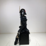 【O-074】Deep navy blue thread laced cloud and dragon two-piece cuirass armor：濃紺糸威雲龍二枚胴具足