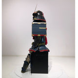 【O-037】Navy Blue Thread Laced Large Sleeved Black Two-Piece Cuirass Armor：紺糸威大袖黒二枚胴具足