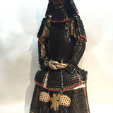 【O-068】Black thread laced vertical seam Iyo-style two-piece cuirass armor：▲黒糸威縦矧伊予二枚胴具足