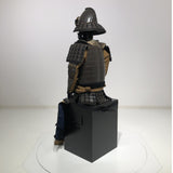 【O-069】Black thread laced chest-fastened ridge two-piece cuirass armor：黒糸威胸取鎬二枚胴具足