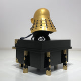 [Y-045-K] Tokugawa Ieyasu gold-plated head shape (small) (helmet only)
