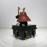 【O-038-K】Red thread laced large-sleeved red two-piece cuirass armor (helmet only)：赤糸威大袖赤二枚胴具足（兜のみ）