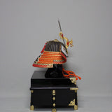 【O-004-K】Gold small plate laced otamada two-piece cuirass armor (helmet only)：金小札沢潟威二枚胴（兜のみ）