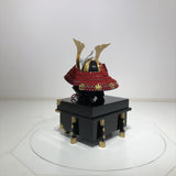 【O-003-K】Red thread laced large plate ō-yoroi armor (helmet only)：赤糸威本大札大鎧（兜のみ）