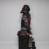 【O-016】Black Thread Laced Contemporary Small Plate Two-Piece Cuirass Armor：黒糸威当世小札二枚胴具足