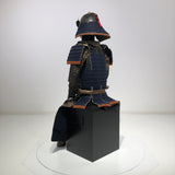 【O-015】Dark Navy Blue Thread Laced Contemporary Small Plate Two-Piece Cuirass Armor：濃紺糸威当世小札二枚胴具足