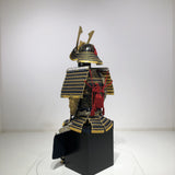 【O-024】Dark blue thread laced Buddha-style two-piece cuirass armor：紺糸威仏ニ枚胴具足
